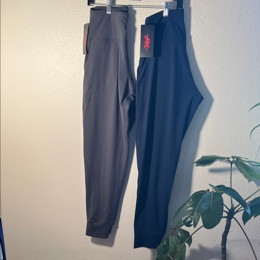 Elegant Women's Gray and Black Leggings. 2 pair for one price!